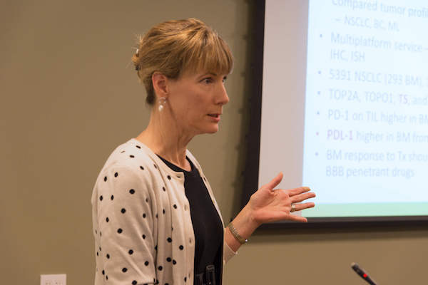 Joan Robbins PhD, presenting in conference